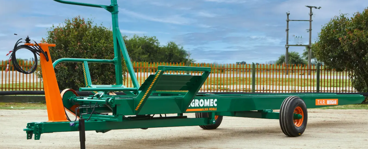 TRANSPORTADOR DE ROLLOS HIDRÁULICOS T.R.H. MEGA 6 AGROMEC